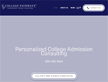 Tablet Screenshot of college-pathways.com